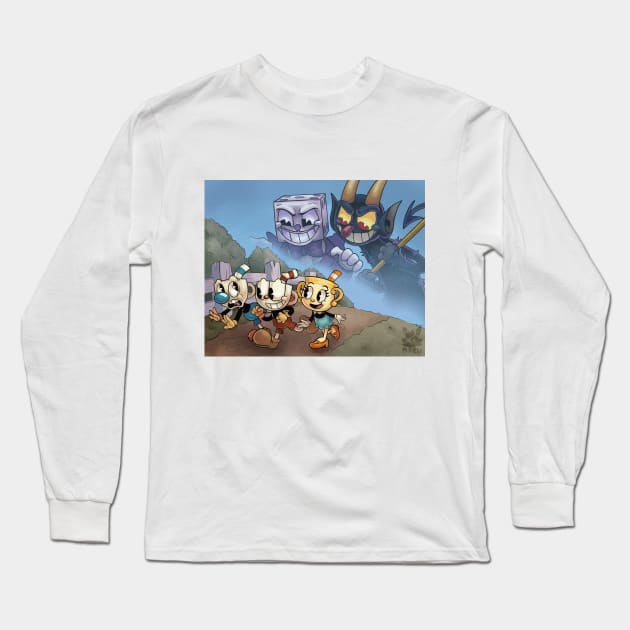 The Cuphead Show 1st Anniversary Long Sleeve T-Shirt by Maru-Chan-Shop